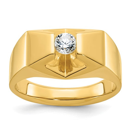 14k IBGoodman Men's 1/3 carat Diamond Complete Ring