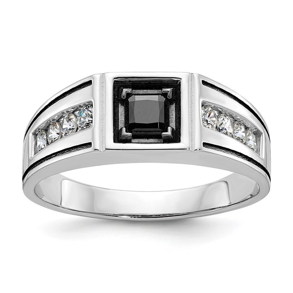 14k White Gold IBGoodman Men's Diamond Ring Mounting