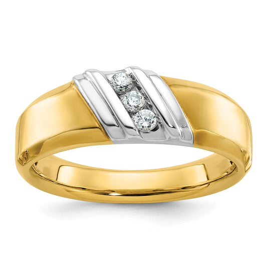 IBGoodman 14k Two-tone Polished Men's Ring Mounting