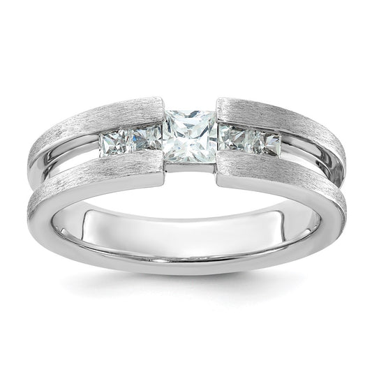 14k White Gold IBGoodman Men's Diamond Complete Ring