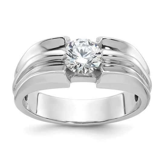 14k White Gold IBGoodman Men's Diamond Ring Mounting