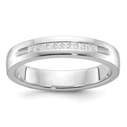 14kw IBGoodman Men's Polished & Grooved 10-Stone Ring Mounting