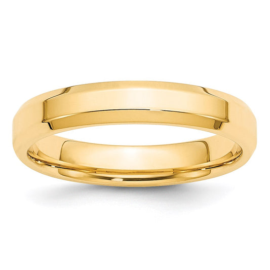 14KY 4mm Bevel Edge Comfort Fit Band Size 4.5