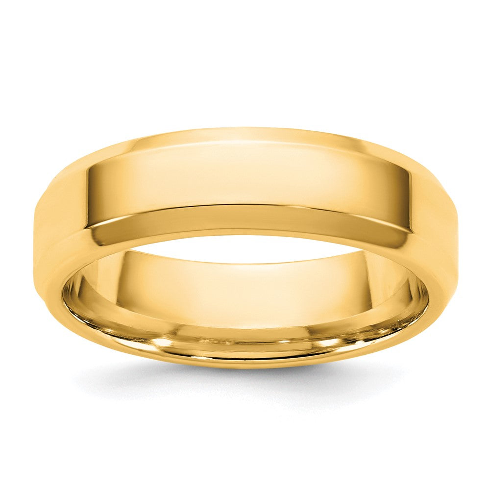 14KY 5.5mm Bevel Edge Comfort Fit Band Size 6.5