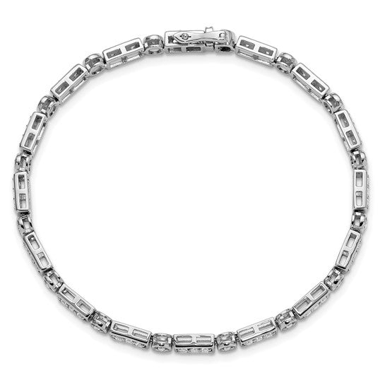 14K White Gold Lab Grown Diamond VS/SI GH, Bracelet