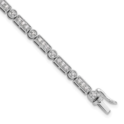 14K White Gold Lab Grown Diamond VS/SI GH, Bracelet