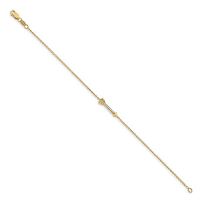 14k Diamond Arrow Bracelet