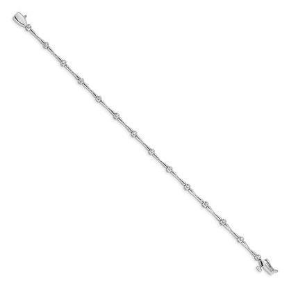 14k White Gold Diamond Bracelet