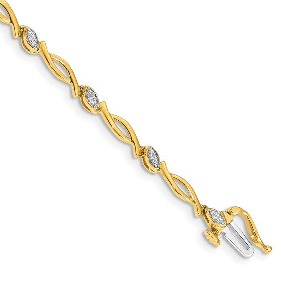 14k Diamond Bracelet