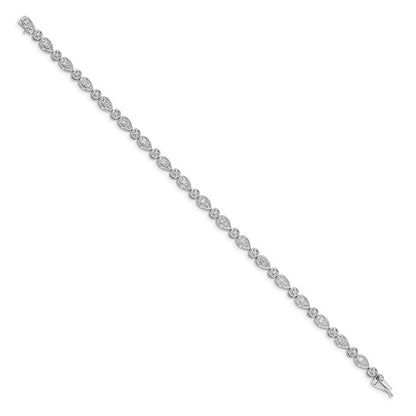 14k White Gold Diamond Bracelet