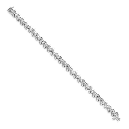 14k White Gold Diamond Bracelet