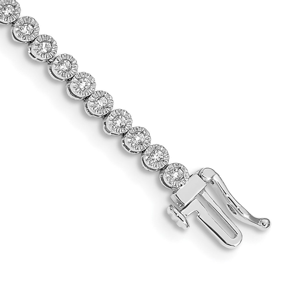 14k White Gold Diamond Tennis Bracelet
