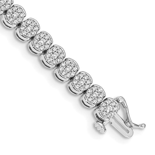 14k White Gold Diamond Bracelet