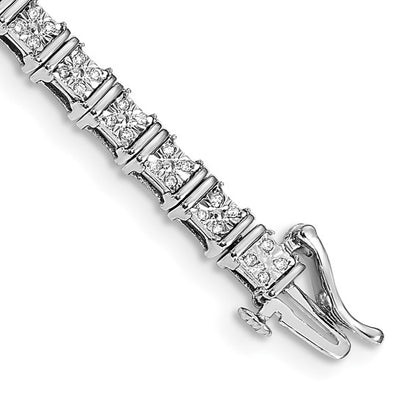 14k White Gold Diamond Bracelet