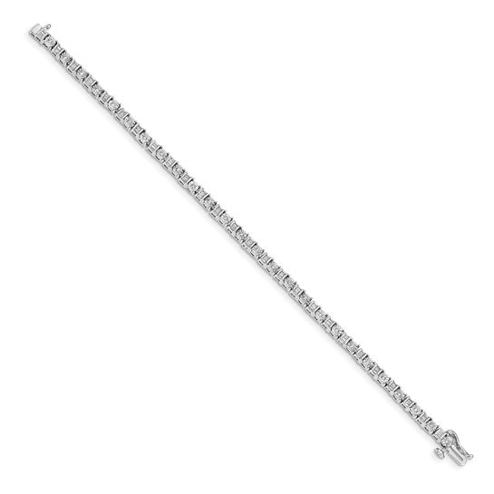 14k White Gold Diamond Bracelet