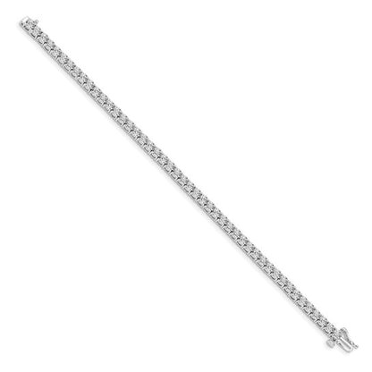 14k White Gold Illusion Setting Diamond Bracelet