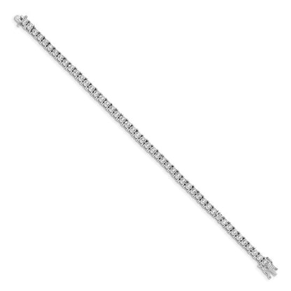 14k White Gold Illusion Setting Diamond Bracelet