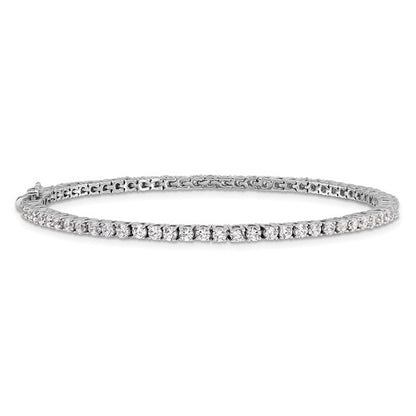 14K White Gold Lab Grown Diamond VS/SI GH, Tennis Bracelet