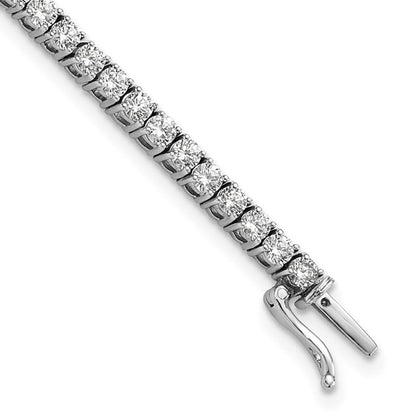 14K White Gold Lab Grown Diamond VS/SI GH, Tennis Bracelet