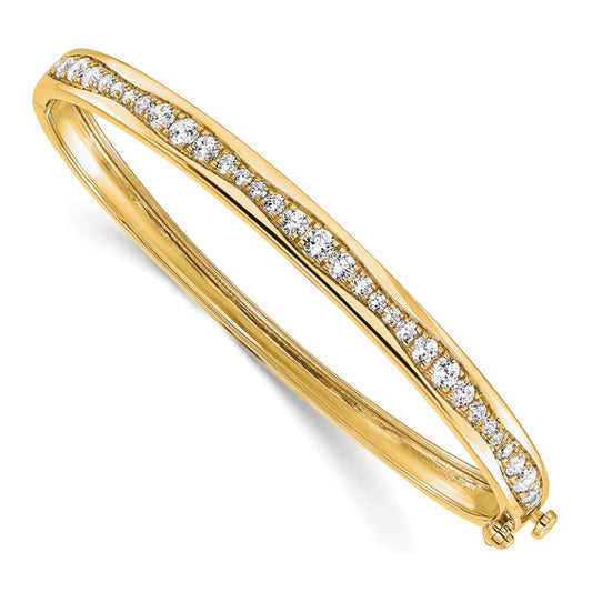 14Ky True Origin Lab Grown Diamond VS/SI DEF Bangle Bracelet