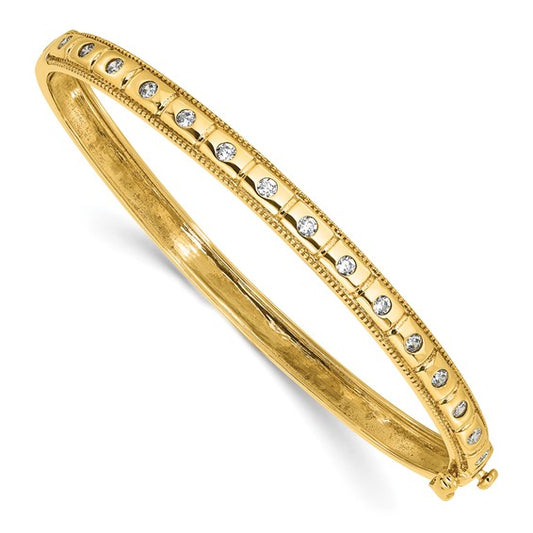 14K True Origin Lab Grown Diamond VS/SI DEF Bangle Bracelet