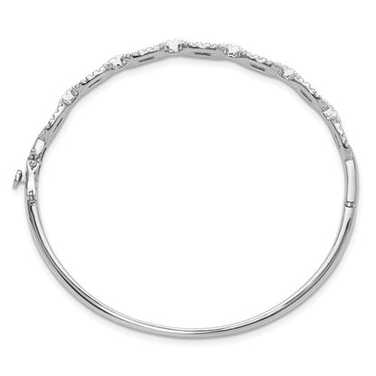 14KW True Origin Lab Grown Diamond VS/SI DEF Bangle Link Bracelet