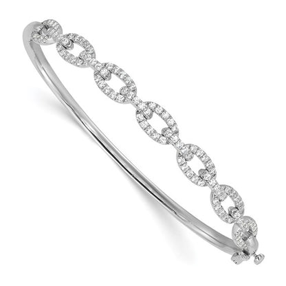 14KW True Origin Lab Grown Diamond VS/SI DEF Bangle Link Bracelet