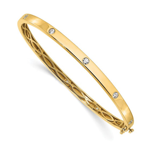 14K True Origin Lab Grown Diamond VS/SI DEF Bangle Bracelet