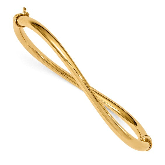 14K Yellow Gold Tube Bangle