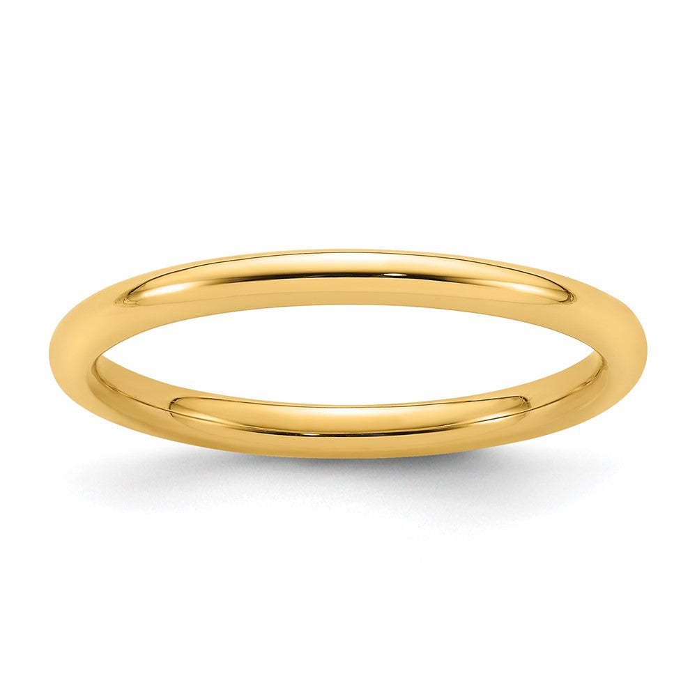 14KY 2mm Standard Comfort Fit Band Size 9.5