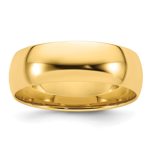 14KY 7mm LTW Comfort Fit Band Size 9