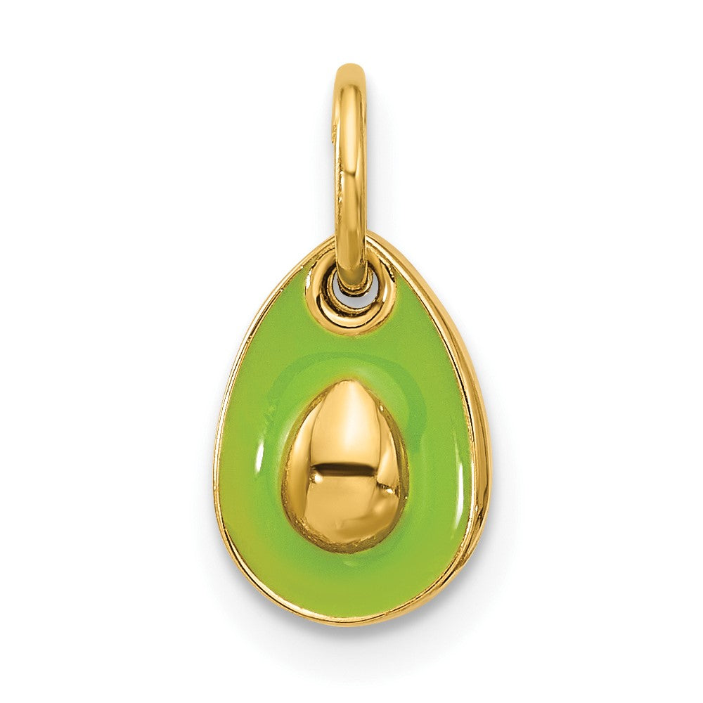 14ky Fancy Avocado With Green Epoxy