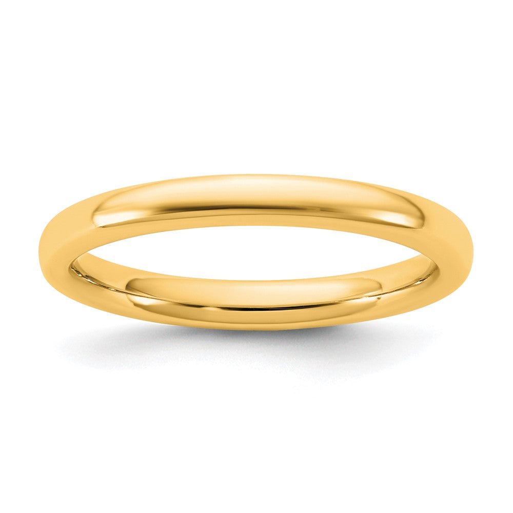 14KY 2.5mm European Comfort Fit Band Size 6.5