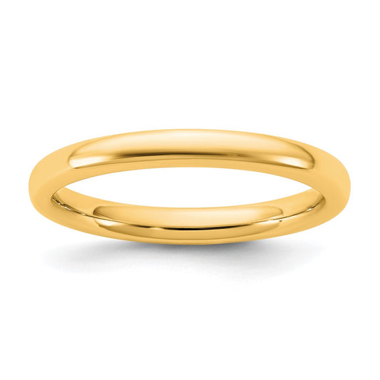 14KY 2.5mm European Comfort Fit Band Size 6.5