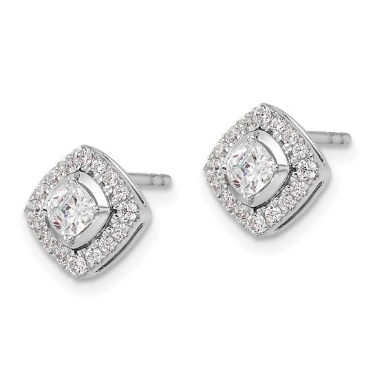 14K White Gold Lab Grown Diamond VS/SI GH, Complete Post Earrings