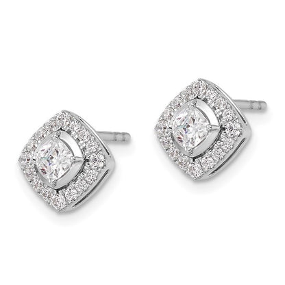 14K White Gold Lab Grown Diamond VS/SI GH, Complete Post Earrings