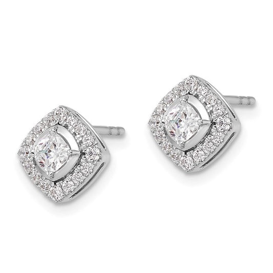 14K White Gold Lab Grown Diamond VS/SI GH, Complete Post Earrings