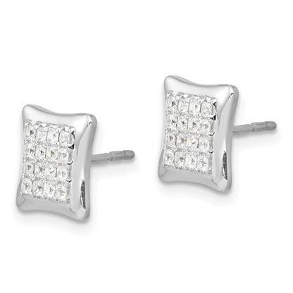 10K RG Diamond Earrings