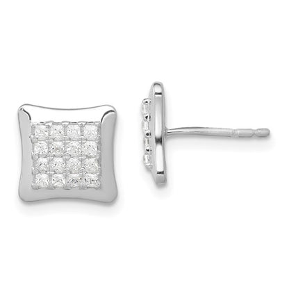 10K RG Diamond Earrings