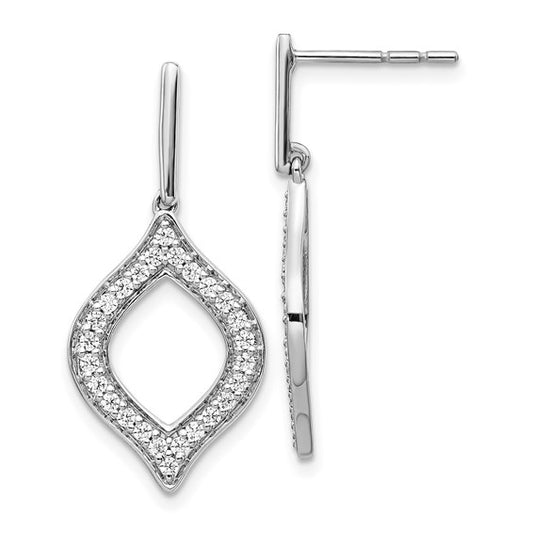 14kw Lab Grown Diamond SI1/SI2, G H, Fancy Dangle Earrings