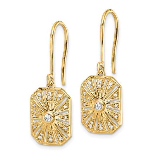 14k Diamond Vintage Earrings