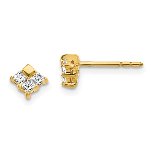 14k Diamond Earrings