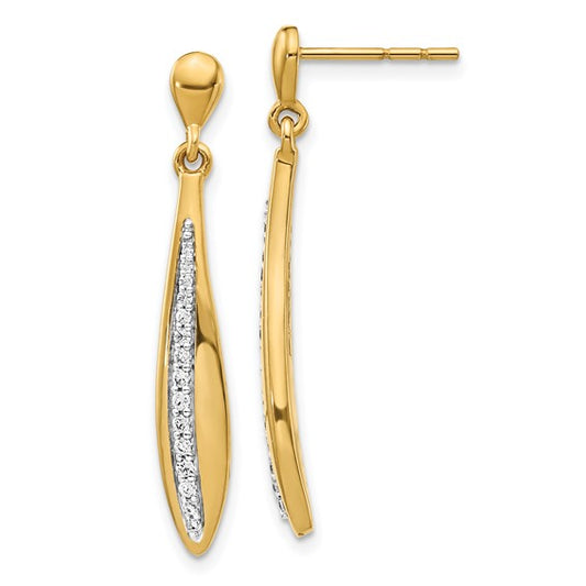 14k Diamond Post Earrings