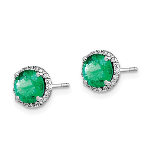 Diamond & Gemstone Post Earrings