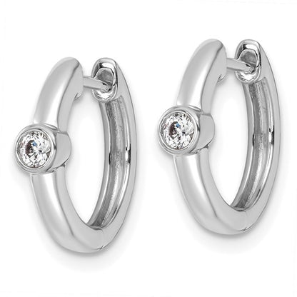 14KW True Origin Lab Grown Diamond VS/SI DEF Hinged Hoops