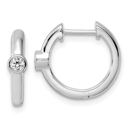 14KW True Origin Lab Grown Diamond VS/SI DEF Hinged Hoops