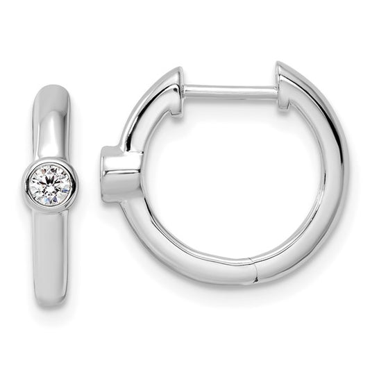 14KW True Origin Lab Grown Diamond VS/SI DEF Hinged Hoops