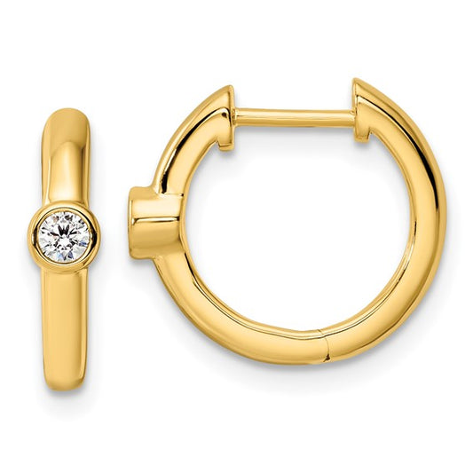 14Ky True Origin Lab Grown Diamond VS/SI DEF Hinged Hoops