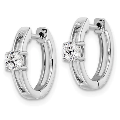 14KW True Origin Lab Grown Diamond VS/SI DEF Hinged Hoops