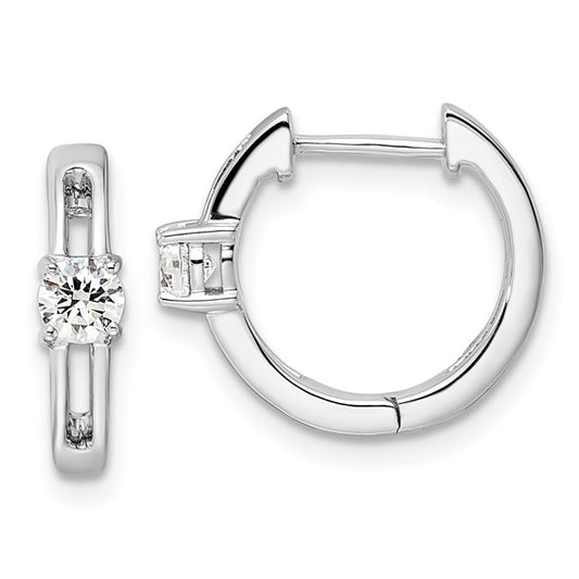 14KW True Origin Lab Grown Diamond VS/SI DEF Hinged Hoops